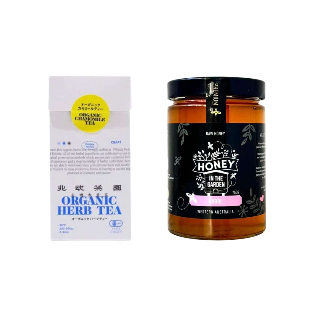 カリ蜂蜜とオーガニックカモミールティーの商品セット